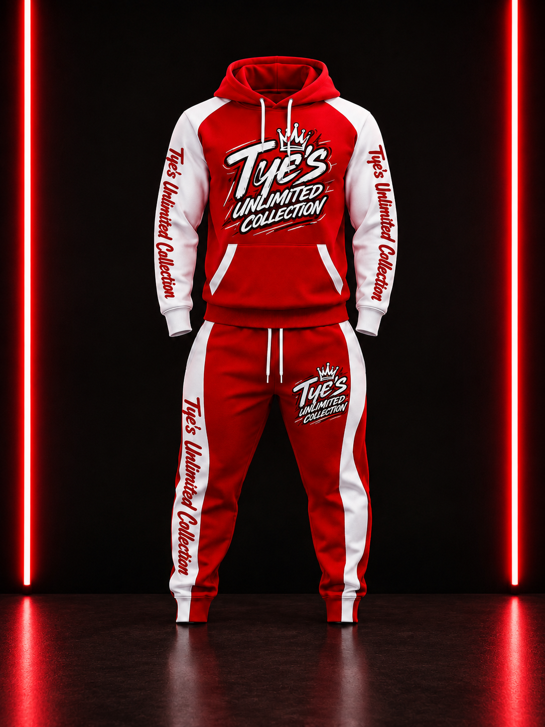 Red/white mix Sweatsuits
